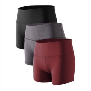 Women's Bike Shorts - Black, Gray, and Red